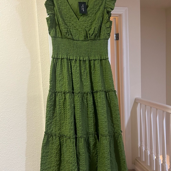 Kate Spade Olive Green Maxi Dress - Picture 1 of 3